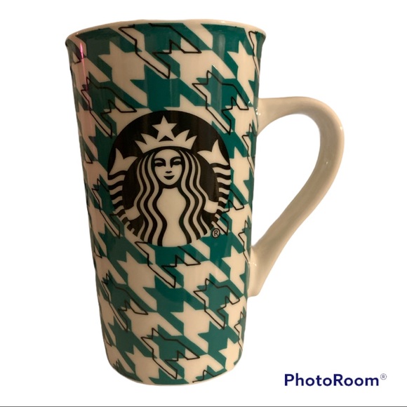 Starbucks houndstooth ceramics mug